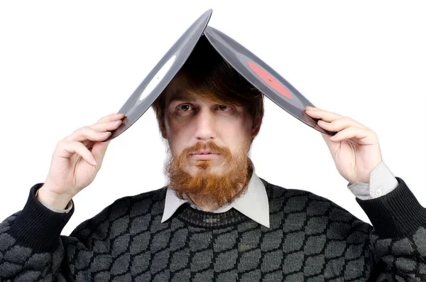 A bearded man in a jacket — Stock Photo, Image