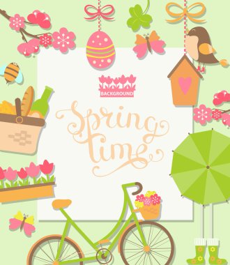 Renkli bahar arkaplanı