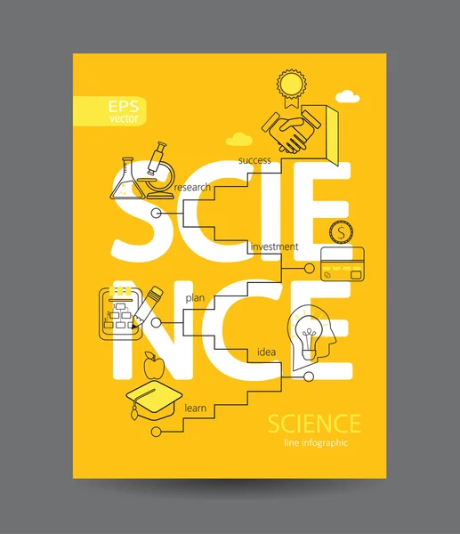 Infographie du concept scientifique — Image vectorielle