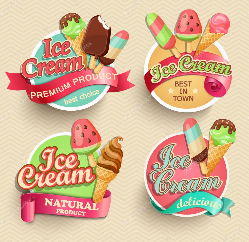 Download Vector illustration of delicious ice cream cone. Suitable