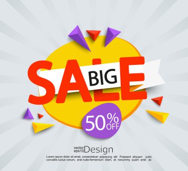 Büyük satış için Banner