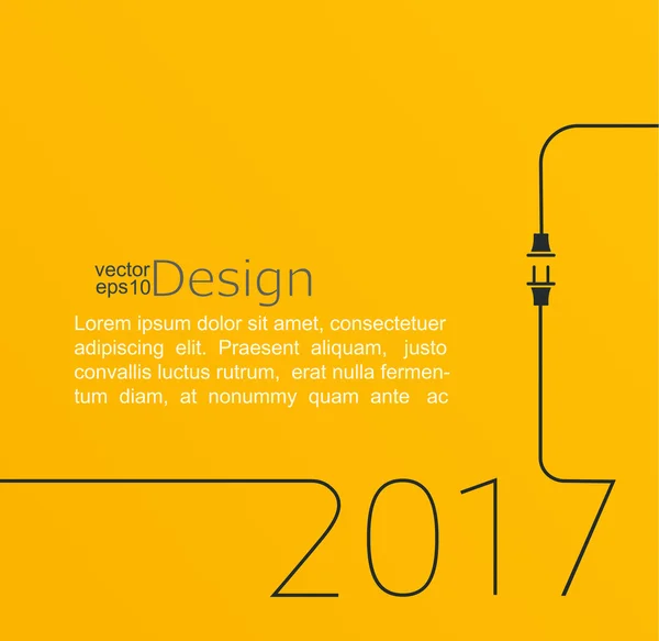 2017 - Año Nuevo Concepto — Archivo Imágenes Vectoriales