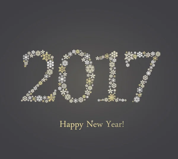 Šťastný nový rok 2017. — Stockový vektor