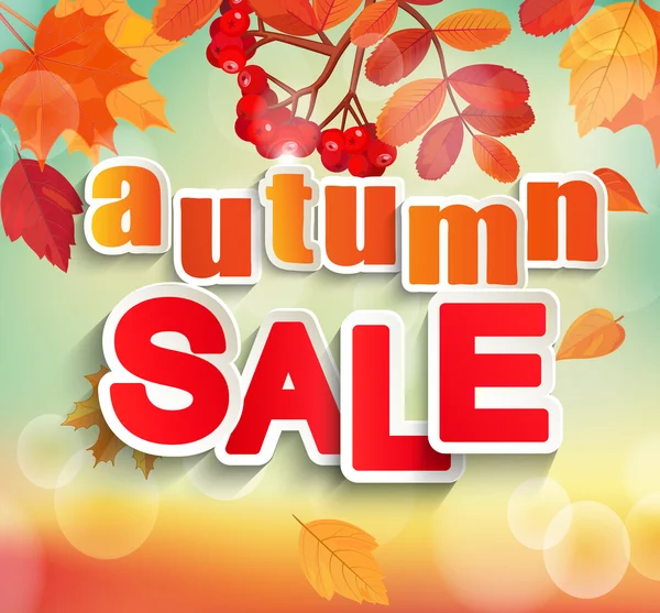 Autumn, Fall sale design. — Stock Vector