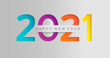 Mevsimlik tatil ilanlarınız, davetiyeleriniz ve Noel temalı tebrik broşürleriniz için kağıt stili yeni yıl greetig kartlarınız kutlu olsun. Öküz yılı. Vektör illüstrasyonu.