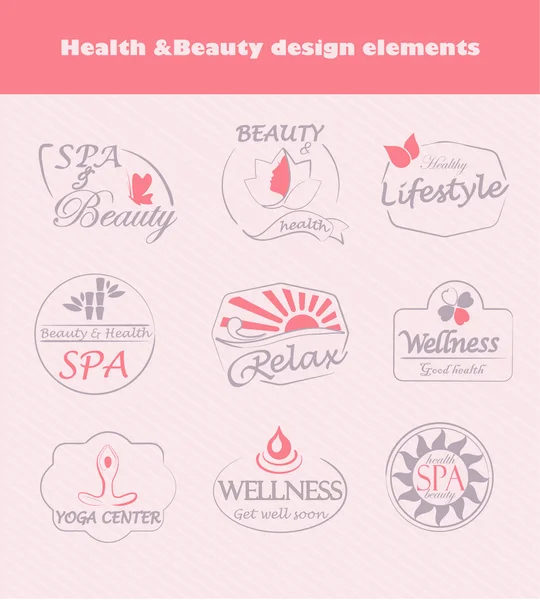 Labels for beauty and spa — Stock Vector