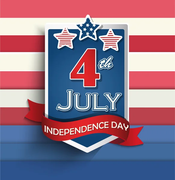 4th of july American independence day — Stock Vector