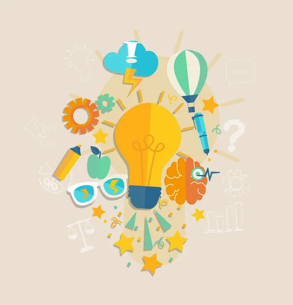 Representación de la idea o inspiración — Vector de stock