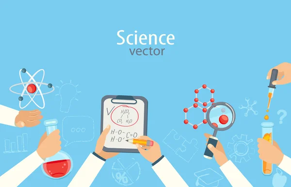 Concept de science et d'éducation — Image vectorielle