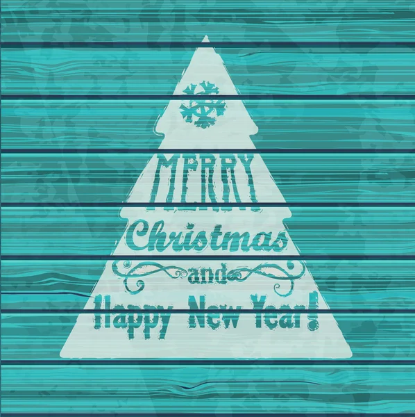 Tarjeta de felicitación de Navidad. — Vector de stock