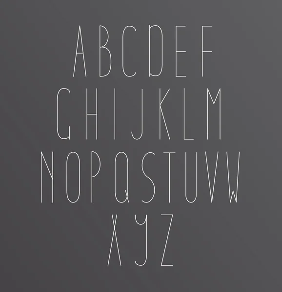 Alphabet Font letters — Stock Vector