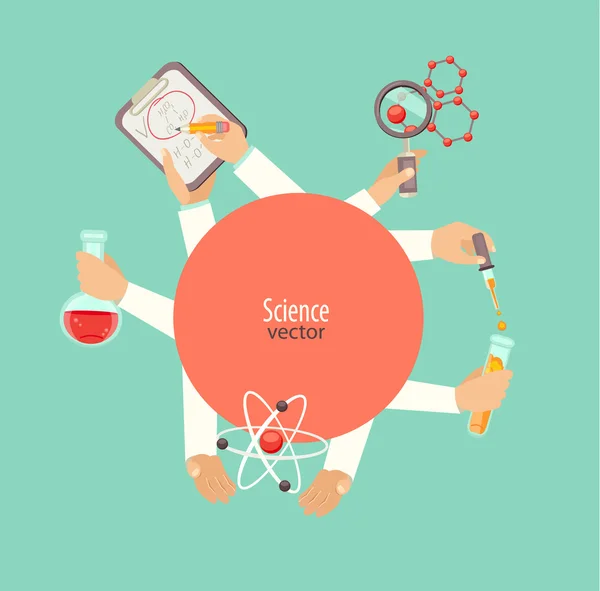 Concept de science et d'éducation — Image vectorielle