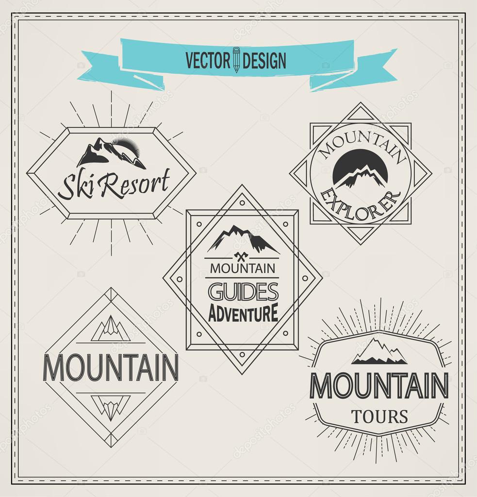 mountain logos and emblems