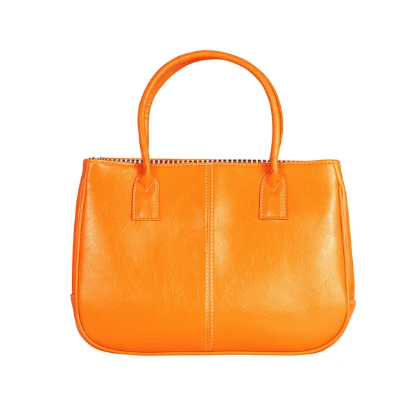 Orangefarbene weibliche Tasche — Stockfoto