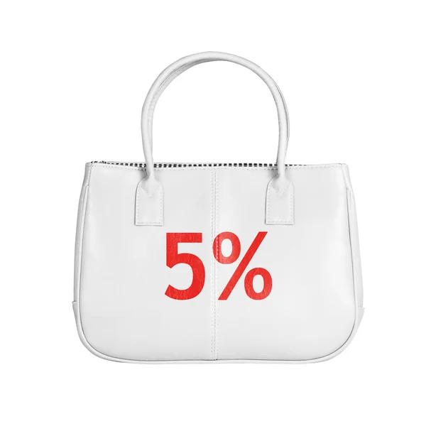 Продаж елемента дизайну сумки ізольовані на білому — стокове фото