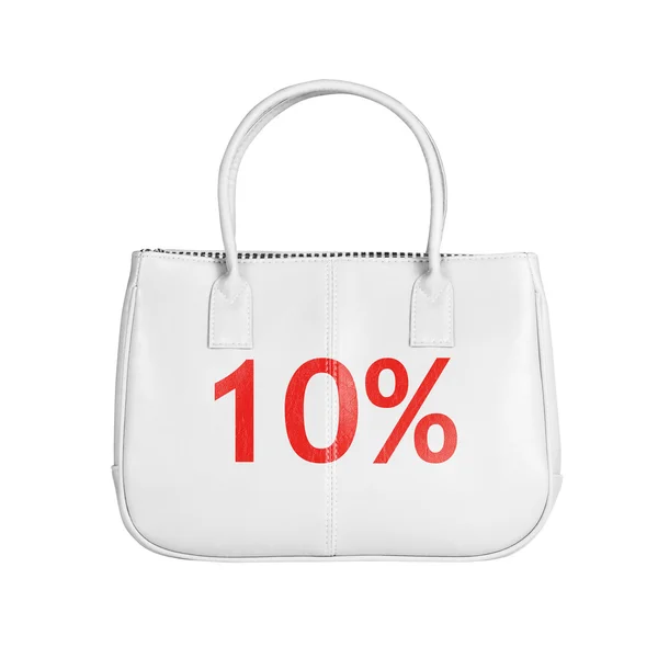 Πώληση τσάντα στοιχείο σχεδίου που απομονώνονται σε λευκό — Φωτογραφία Αρχείου