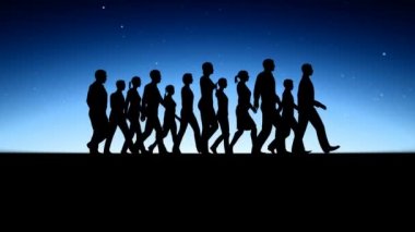 İnsanlar siluetleri