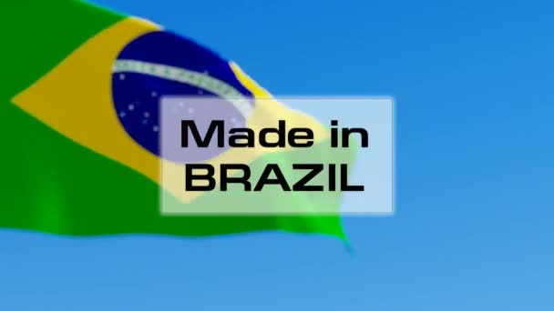 Fabricado no Brasil — Vídeo de Stock