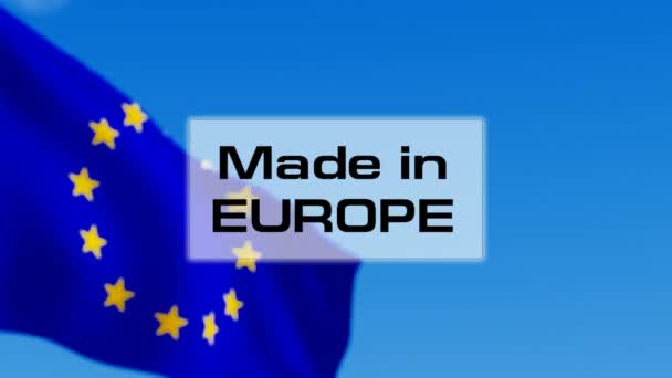 Made in Europe — Stock Video