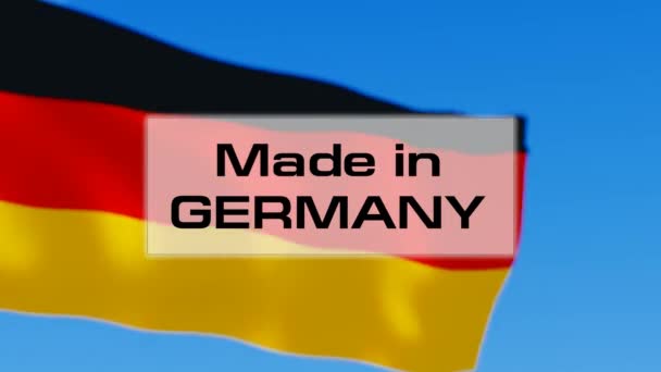 Fabricado en Alemania — Vídeo de stock