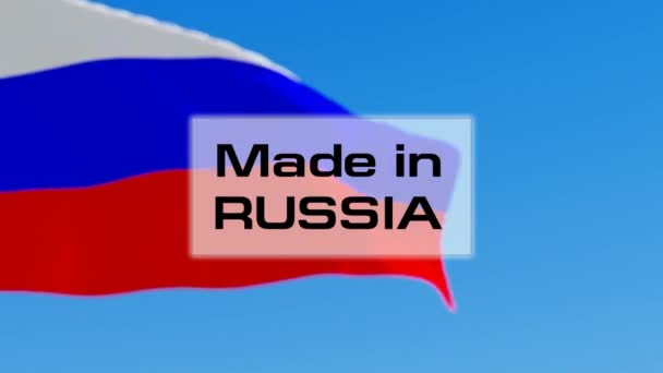 Gemaakt in Rusland — Stockvideo