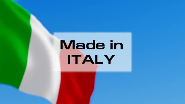 Made in italien — Stockvideo