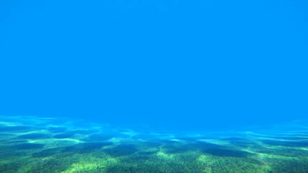 Odrazy slunečního světla mořského dna — Stock video
