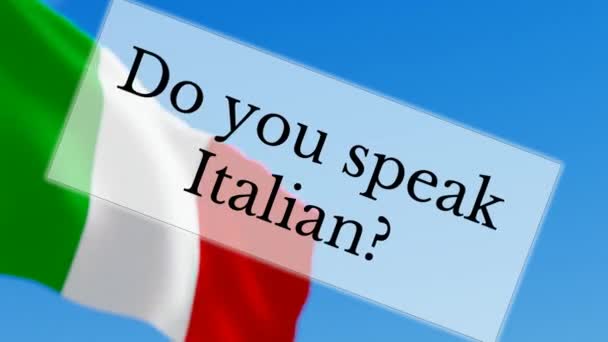 Parli italiano? — Video Stock