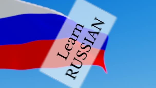 Russisch leren — Stockvideo