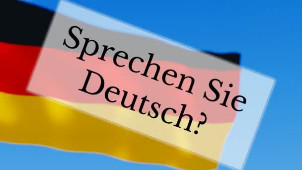 Sprechen Sie Deutsch / ¿Hablas alemán? — Vídeo de stock