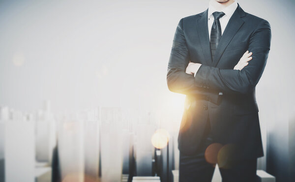 businessman wearing modern suit