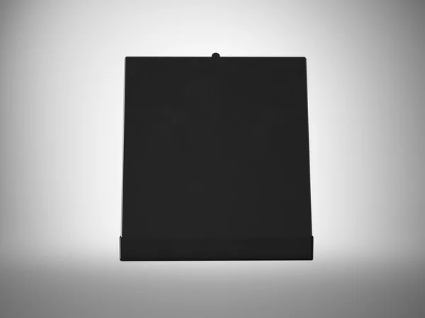 Black open pizza box — Stock Photo, Image