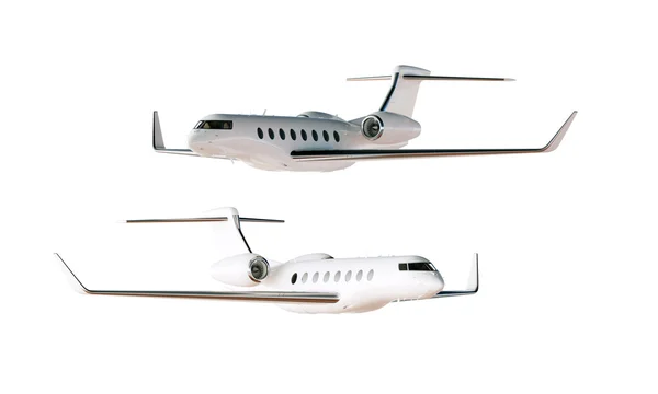 Фото: Gensy Luxury Genesis Design Private Airplane Model Утепленный макет на белом фоне. Горизонтально. 3D рендеринг . — стоковое фото