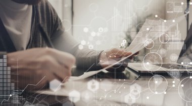 İşadamı Strateji raporu Process.Economy analisti araştırma sosyal Trading.Business takım iş başlangıç Office.Global pazarlama sanal Icon.Innovation grafik Interface.Analyze Pazar stok bulanık