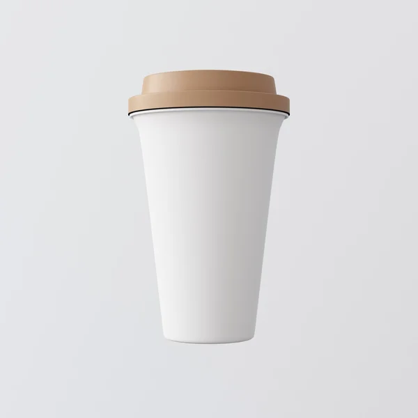 Бумажный кофе — стоковое фото