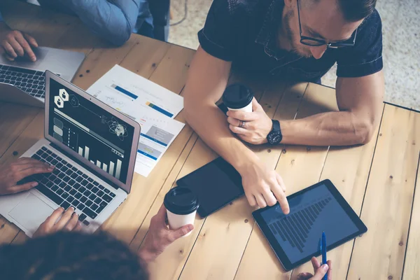 Team Brainstorming affärsprocess — Stockfoto