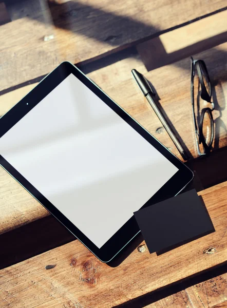 Modern Tablet Blank White Screen — Stock Photo, Image