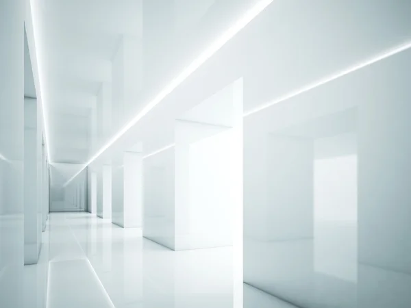Bílý interiér — Stock fotografie