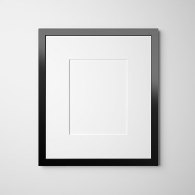 bir duvarda beyaz poster