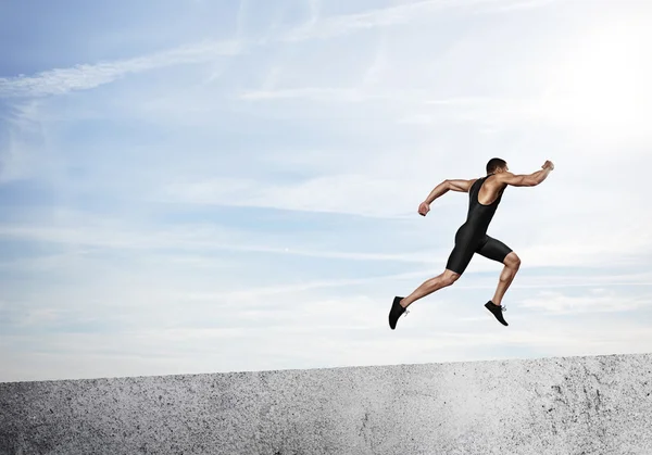 Running athlete — Stock Photo, Image