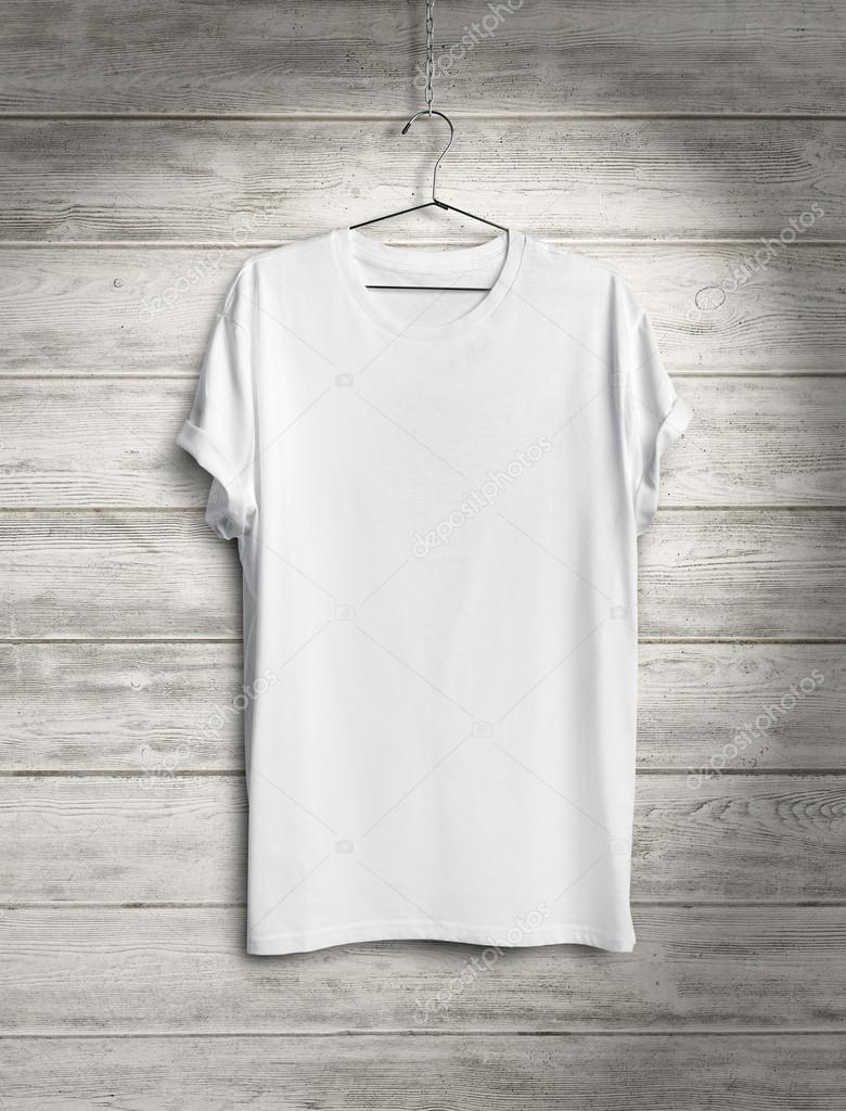 Download Blank T Shirt On Wood Wall Stock Photo Image By C Kantver 52523337