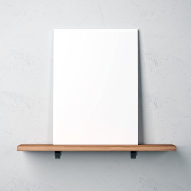 Duvar Raf ve boş poster