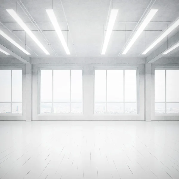 Bright empty loft interior — Stock Photo, Image