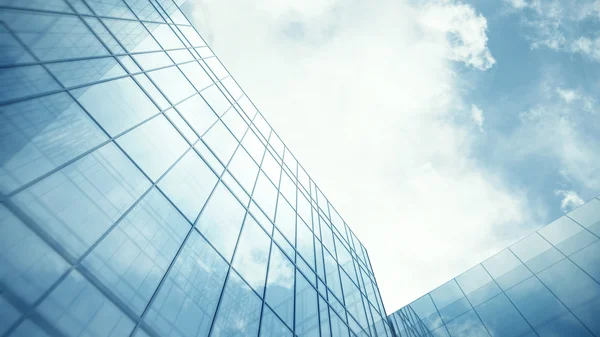 Glass wall of skyscraper — Stock Photo, Image