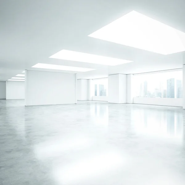 Empty white office interior — Stock Photo, Image