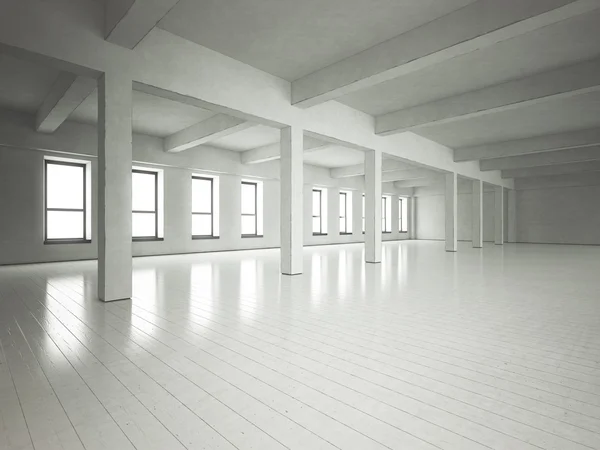 Dachboden Raum graue Wände — Stockfoto