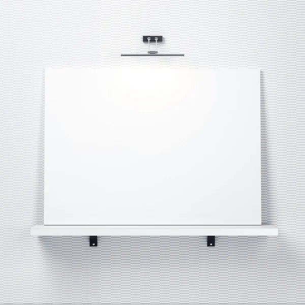 白の装飾的な壁の棚 — ストック写真