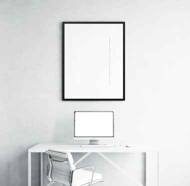 boş bir ekran ve resim