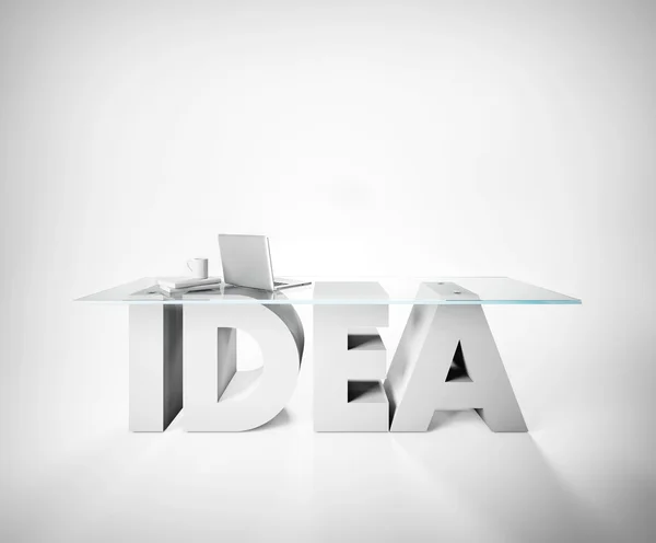 Tabla hecha de palabra idea — Foto de Stock