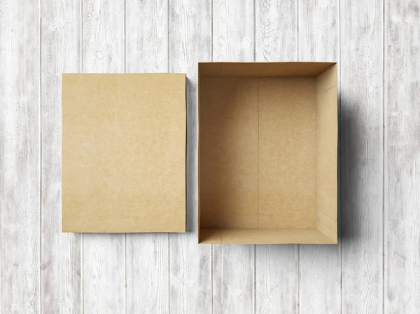 Prázdný box na dřevo — Stock fotografie
